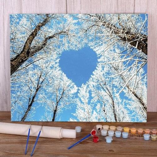 Nature Landscape DIY Paint By Numbers Kit Oil Paints 40*50 Paiting By Numbers Home Decor Kids Handicraft Drawing