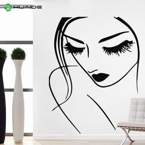 Wall Decal Beauty Salon Manicure Nail Salon Cosmetics Shop Vinyl Sticker Home Decor Hairdresser Hairstyle Wall Sticker Art A93