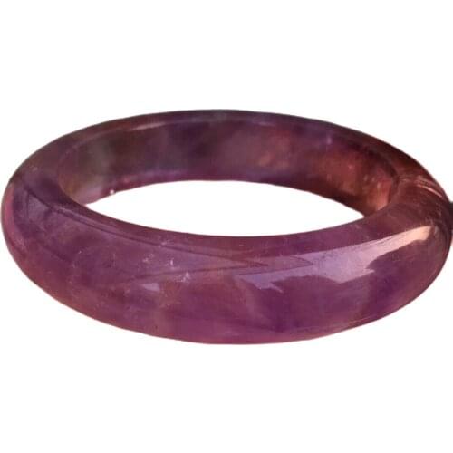 Natural purple quartz crystal bracelet, bracelet diameter 55mm-58mm