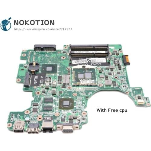 NOKOTION For Dell Inspiron 17 1764 Laptop Motherboard 17 inch CN-00W15K 00W15K DA0UM3MB8E0 MAIN BOARD Free cpu