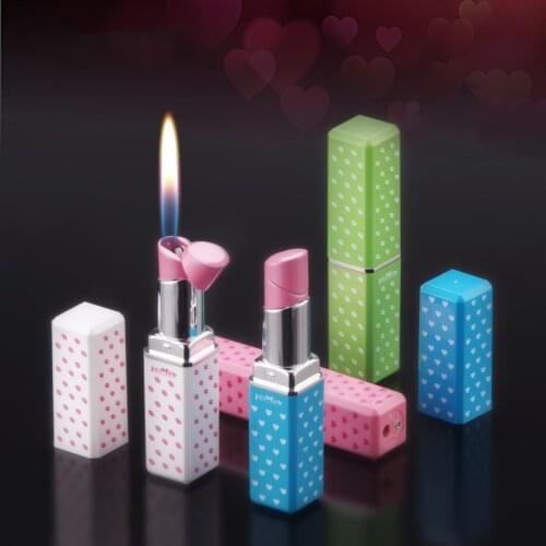 Creative Lipstick Mini Lighter Gas Lighter Cigarette Lighters Unusua Cigar Smoking Accessories Gadgets for Men