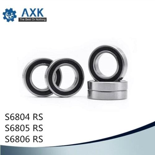Bearings 6804 6805 6806 ( 1 PC) 440C Stainless Steel Rings With Si3N4 Ceramic Balls Bearing S6804 S6805 S6806