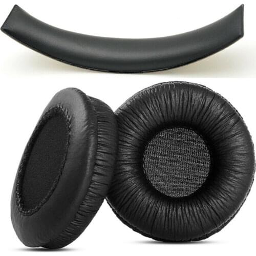 Replacement Earpads Ear Pads Headband Cushion Pillow Cover Cups Repair Parts for Sennheiser HD215 HD225 Headphones Headset
