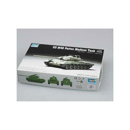 1:72 Cold War M46 Medium Tank Military Assembly Model Combat Vehicle Armored Vehicle 07288