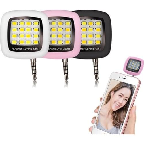 1PCs Universal Mobile Phone Portable Clip Led Selfie Lamp Ring Beauty Fill Flash Lens Light Lamp Photo Camera Novelty Lighting