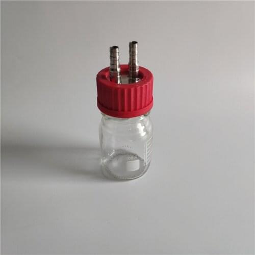 100ml clear biological anaerobic reaction bottle fermentation flask 100ml transparent glass reagent reaction bottle