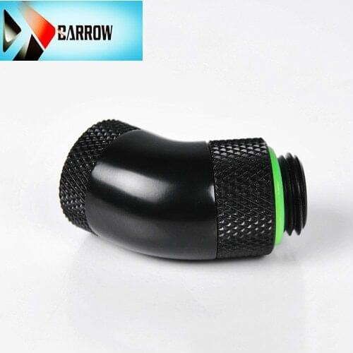 2pcs Barrow G1/4'' 45 degree Rotary Fittings with compression Adapter cooling pc gadget Gold Black White Silver ,TWT45S-V1