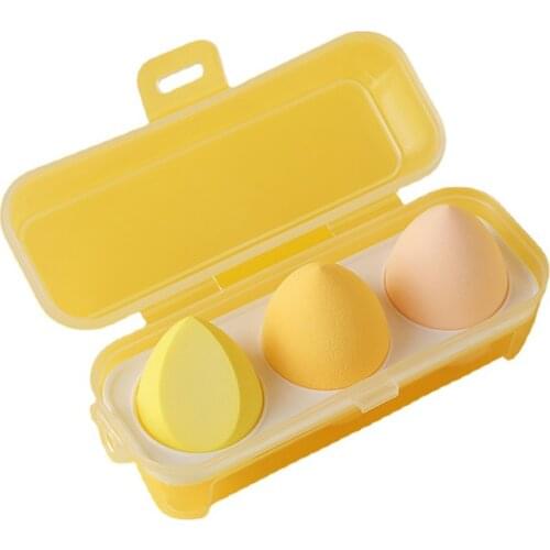 3pcs/box Beauty Egg Sponge Puff Dry And Wet Makeup Tool Sponge Egg Lady Face Care Accessories 2021