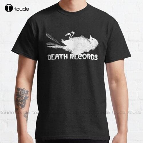 New Death Records Label Classic T-Shirt Boys Tshirts Cotton Tee Shirt S-5Xl Unisex