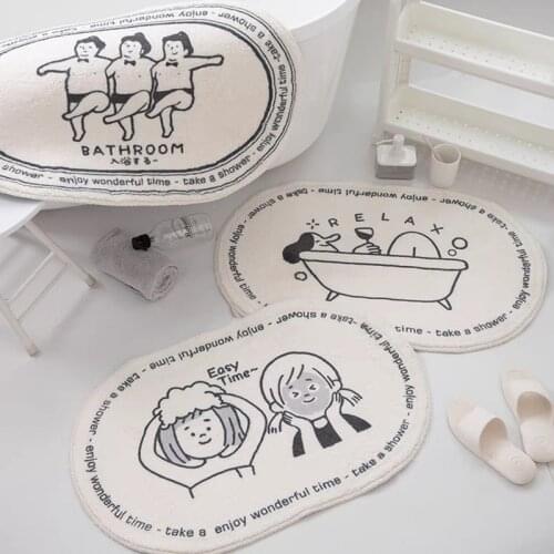 1pc Bath Mat Doormat Absorbent Carpets Entrance Mats Balcony Porch Area Rugs Living Room Bathroom Floor Mat For Tapis Shower