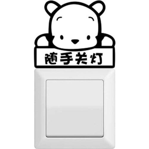 Best Selling Creative Cute Cat Switch Decorative Wall Stickers Art Mural Baby Childrens Room Stickers Affiche Decoration