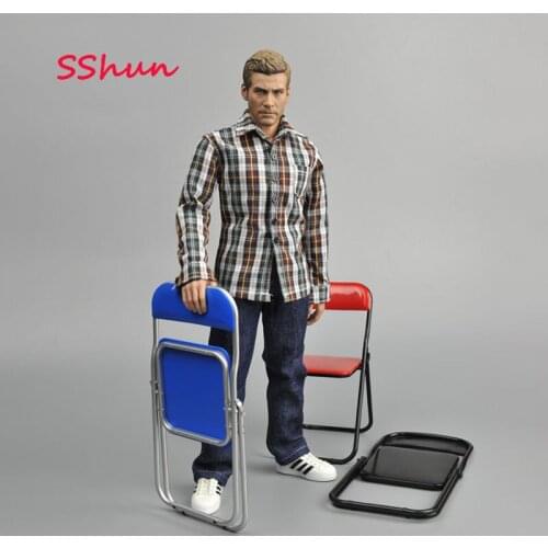 1/6 Scale Soldier Chair Model Foldable Chair Toys For 12" Action Figure DIY Accessory