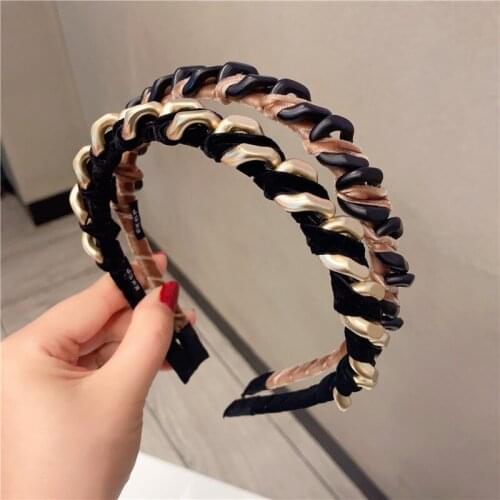 Fashion Lace Big pearls Hair Hoop Headband Hairband for Women Girls Shining Hair Band Hair Accessories 2018 New