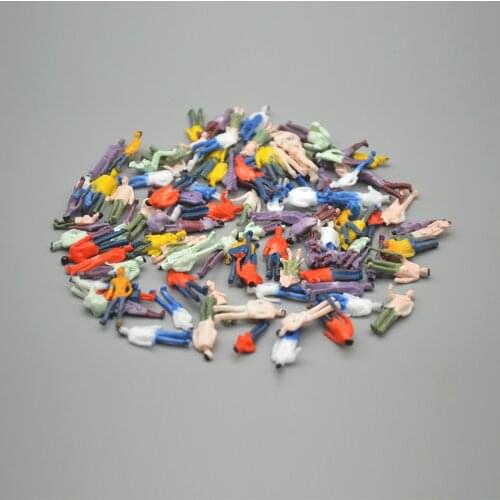 500pcs DIY 1/75 Scale Model Train Building People Toys Painted Model Train Passenger Figure For Diorama Railway Scene Layout Kit