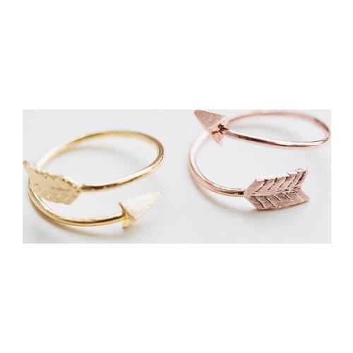 New fashion jewelry cute Long arrow feather ring for women ladies wholesale 30pcs lot