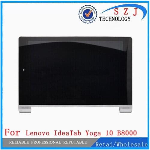 New 10.1'' inch For Lenovo Yoga Tablet 10 B8000 B8000-H Full LCD Display Panel Touch Screen Digitizer Assembly With Frame