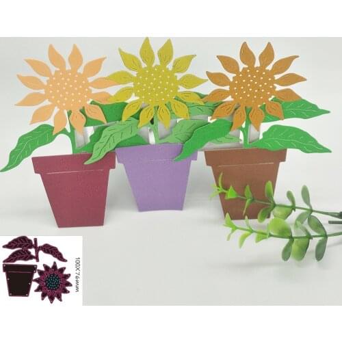 New sunflower flower metal cutting mold, photo frame craft mold, DIY scrapbook, photo album paper card making decoration