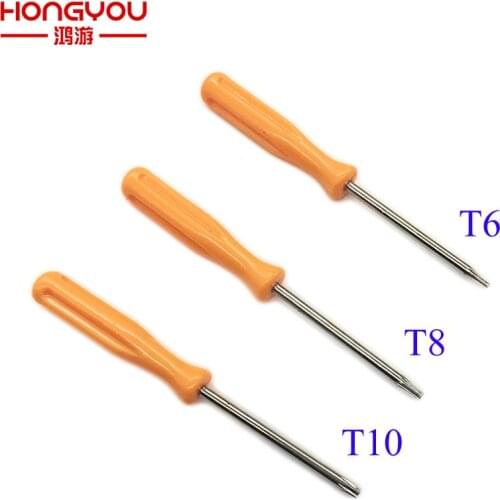 30Pcs Torx Screwdriver / Screwdriver T8 T6 T10 Screwdriver for XBOX 360 Controller HDD W/ Without Hole Barcode
