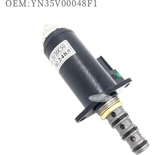 For SK200/130-8 SK350LC-8 engine Kobelco proportional pressure reducing solenoid valve YN35V00048F1 green dot