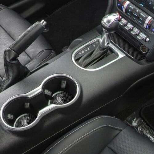 It Is Suitable For Mustang The Carbon Fiber Interior accessories Water Cup Suit Mustang (2015-2020)