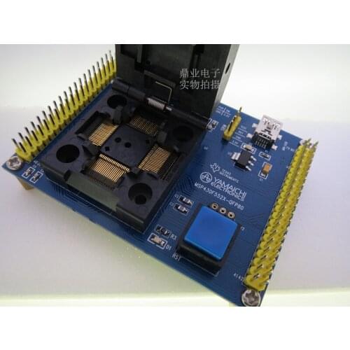 Clamshell MSP430F5521/552X MSP430F551X YAMAICHI LQFP80 IC Burning seat Adapter testing seat Test Socket test bench in stock