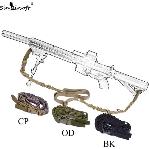SINAIRSOFT Gun Belt Strap Tactical two Points Sling Outdoor Airsoft Mount Bungee Rifle Sling Rifle Strap for CS,Hunting airsoft
