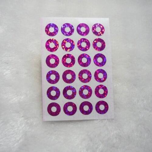 Pink Hologram Hole Reinforcer Stickers for tags
