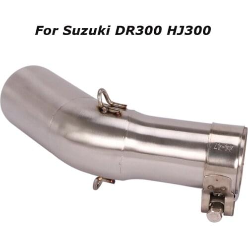 Slip for Suzuki DR300 HJ300 Motorcycle Exhaust Middle Link Tube Connect Pipe to 51mm Escape Tips