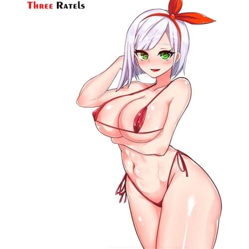 Three Ratels F348 BBW Hentai Sexy Girl For Last Origin Car Sticker Laptop Guitar Luggage Skateboard Cover Decorative Decal