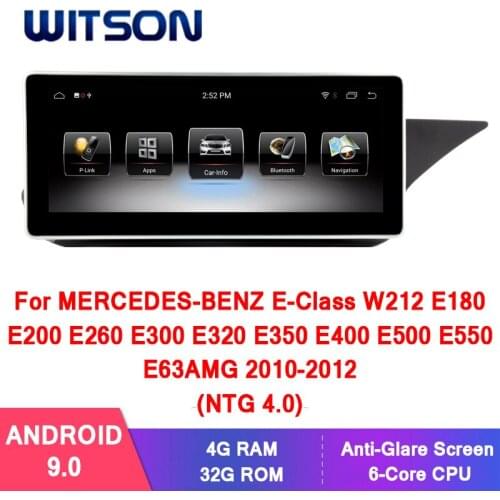 WITSON Android 9.0 10.25'' big screen Android 9.0 CAR MULTIMEDIA for MERCEDES-BENZ E-Class SEDAN C207 A207 2010-2012 (NTG4.0)