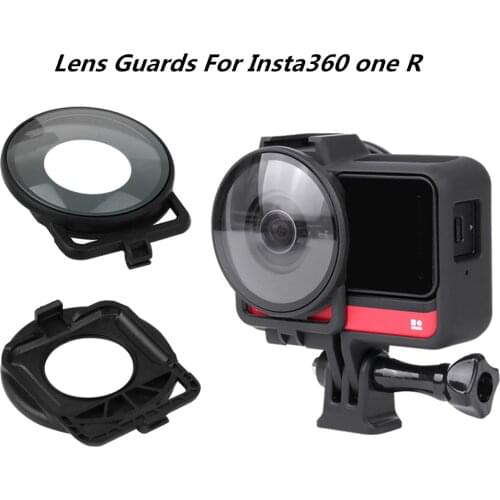 Dual-Lens Mod Camera Lens Guards Accessories+Protective Frame Case For Insta 360 R 360 Edition Protector Cover Cap