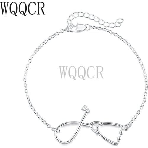 WQQCR 925 Sterling Silver Color Good Luck Charms Bracelet for Women Simple Fashion Party Dating Female Bracelets Fine Jewelry