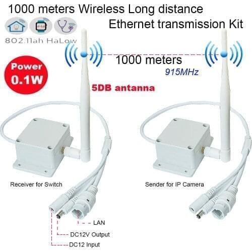 1 to 3 Wireless1 KM Long Distance wire to wifi AP Transmitter Receiver is Suitable 2mp 5mp IP PTZ IP Camera Ethernet Equipment