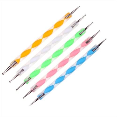 1 Set 10 Different DIY Ball Pottery Ceramics Styluses Tools Embossing Pattern Clay Sculpting Tool Nail Art Dotting Tools
