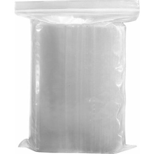 100Pcs Plastic Clear Food Storage Packing Small Jewelry Reclosable Pouch Bags Food Fresh Bags Leakproof Ziplock Storage Pocket