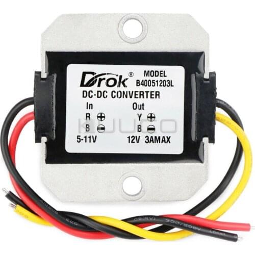 36W Adapter DC 5~11V to 12V 3A Boost Converter Voltage Regulator Power Supply Module/Driver Module for Car/Large trucks/Taxi/Bus