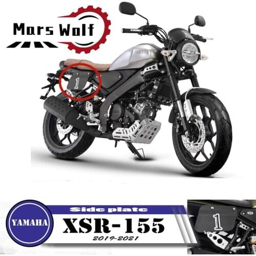 Motorcycle accessories racer cafe plat body samping side no. PLACA with PRETO number TO YAMAHA XSR155 XSR 155 2019 2020 2021