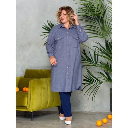 БЕЛАЯ ФРЕЗИЯ Fashionable Shirt Dresses