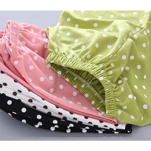 3 to 8 Years Children Girls Pants Loose Trousers Boys Dot Leggings For Girls Clothes Summer Thin Pants Trousers Kids Bottom