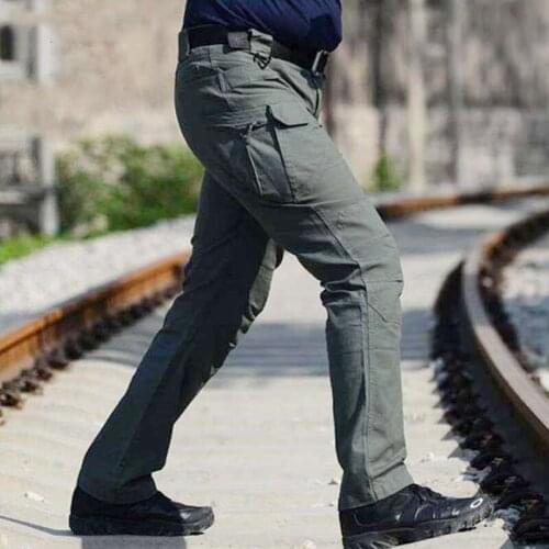 New Mens Tactical Pants Multi Pocket Elasticity Military Outdoor Training Male Trousers Men Slim Waterproof Army Cargo Pants 6XL