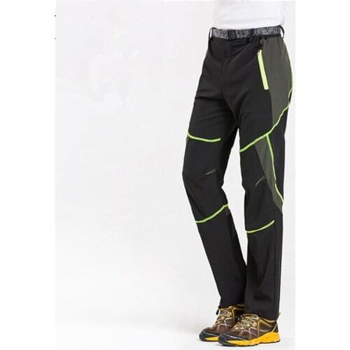 Quick Dry Stretch Hiking Pants Men Summer Outdoor Sports Elastic Breathable Trekking Trousers Waterproof Climbing Fishing Pants
