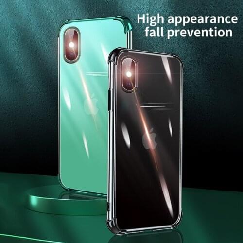 Luxury Shockproof Carmera Lens Protection Soft Plating Electroplated Mobile Phone Case For iPhone X XR XS Max Cellphone Fundas