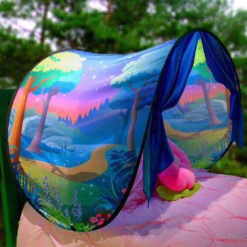 Children Dream bed Tent Unicorn & Winter Wonderland & Fantasy Space Adventure Magical Popup Game Tents for kids Birthday Gifts