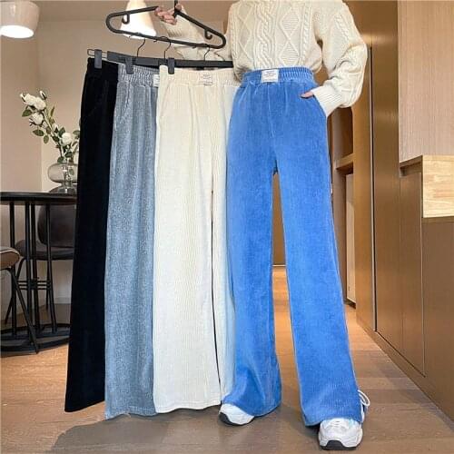 Faitesvous Women's Corduroy Trousers