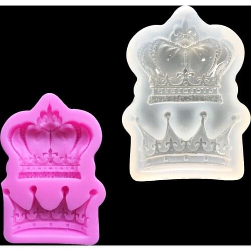 UV Resin Jewelry Liquid Silicone Mold Queen king Crown Shape Resin Charms Molds For pendant Decorate Making Jewelry accessory
