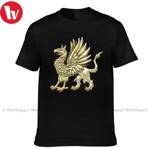 Griffin Tee Shirt Funny Short-Sleeve 100 Cotton T Shirt Basic Print Tshirt 4xl Male