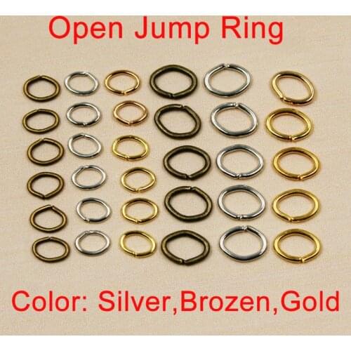 HOT! 450pcs-4x5mm/200pcs-6x7mm Silver/Bronze/Gold Plated Loose Open Jump Rings&Split Rings for DIY Jewelry Making Connector