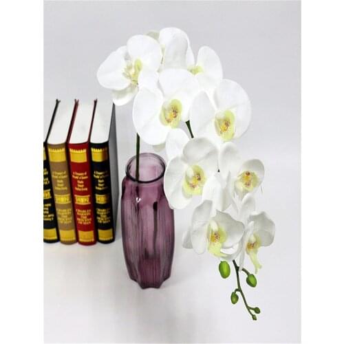 Artificial Phalaenopsis Orchid Flower Real Touch Fake Red Butterfly Orchid Artificial Flowers Plants Wedding Home Decor