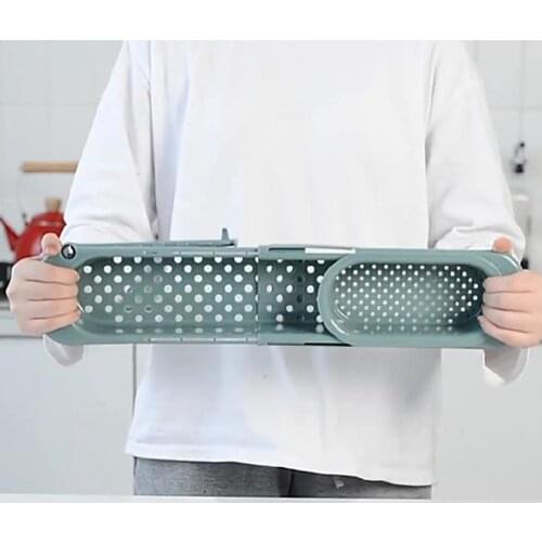 Kitchen Silicone Sponges Holder Drain Rack Adjustable Hanging Sink Shelf Cleaning Cloth Soap Storage Basket Bath Storage Tools