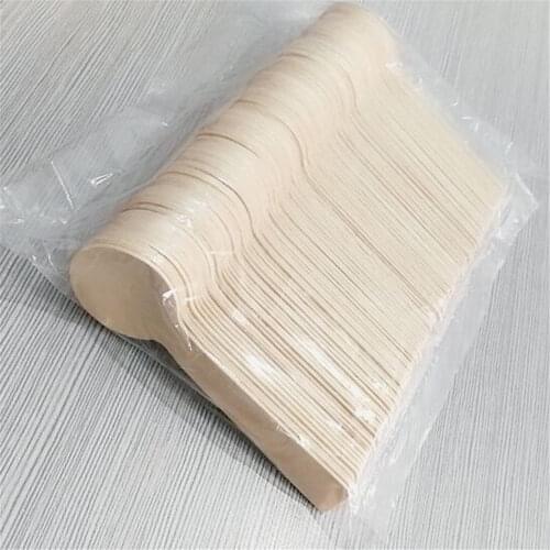 Mini Disposable Wooden Spoon Ice Cream Spoon Wood Dessert Scoop Western Wedding Party Tableware Kitchen Tool DA 100pcs/set